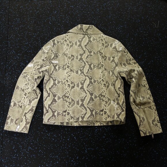 INTERMIX Sara Python-Embossed Jacket New - Picture 13 of 13